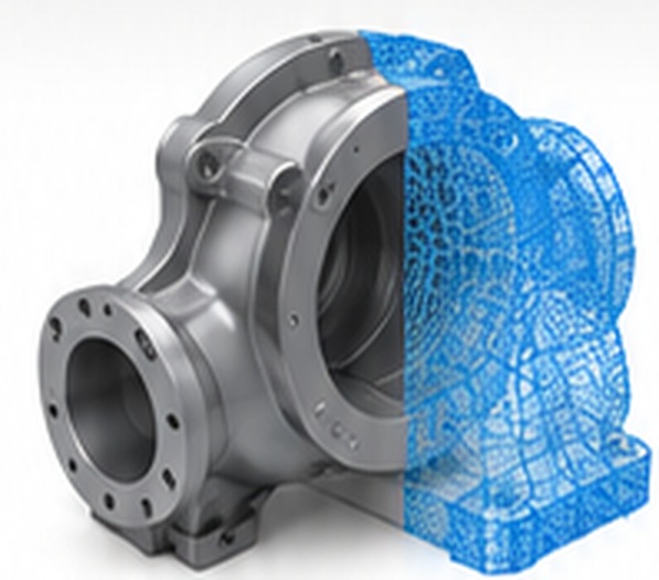 Illustrative repaired mechanical CAD geometry