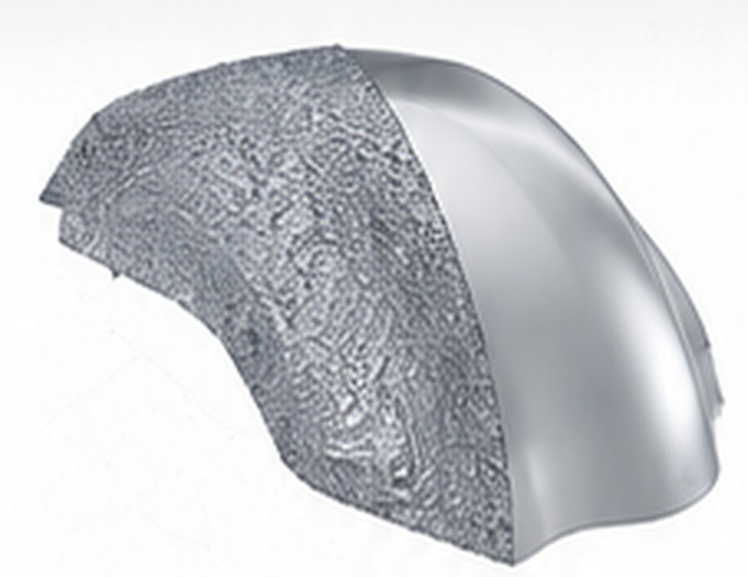 Illustrative mesh and smooth CAD surface